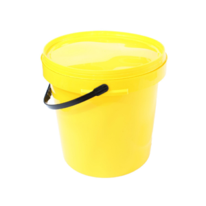 20L Yellow Bucket With Handle + Lid