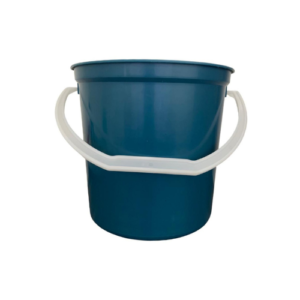 5L Navy blue bucket with white handle