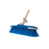 Blue deluxe wooden broom