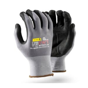 Grey and black DYTEC PU coated gloves