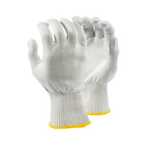 White and yellow DYTEC PU coated gloves