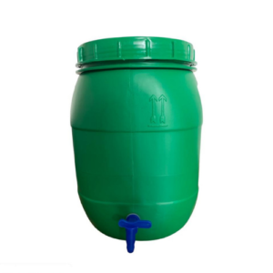 30L Green drum with blue tap