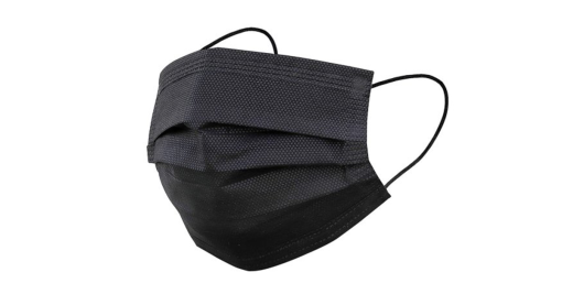 50 pack black disposable face mask