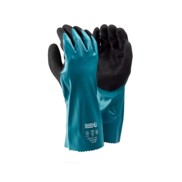 Dromex Ultichem Chemical Gloves - tripple coated nitrile gloves