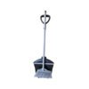 Heavy Duty Long Handle Dustpan & Broom With Hood on the dustpan