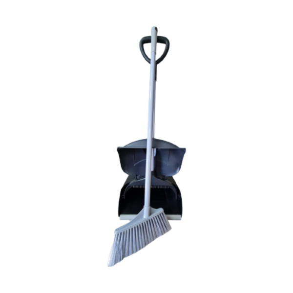 Heavy Duty Long Handle Dustpan & Broom With Hood pic 3