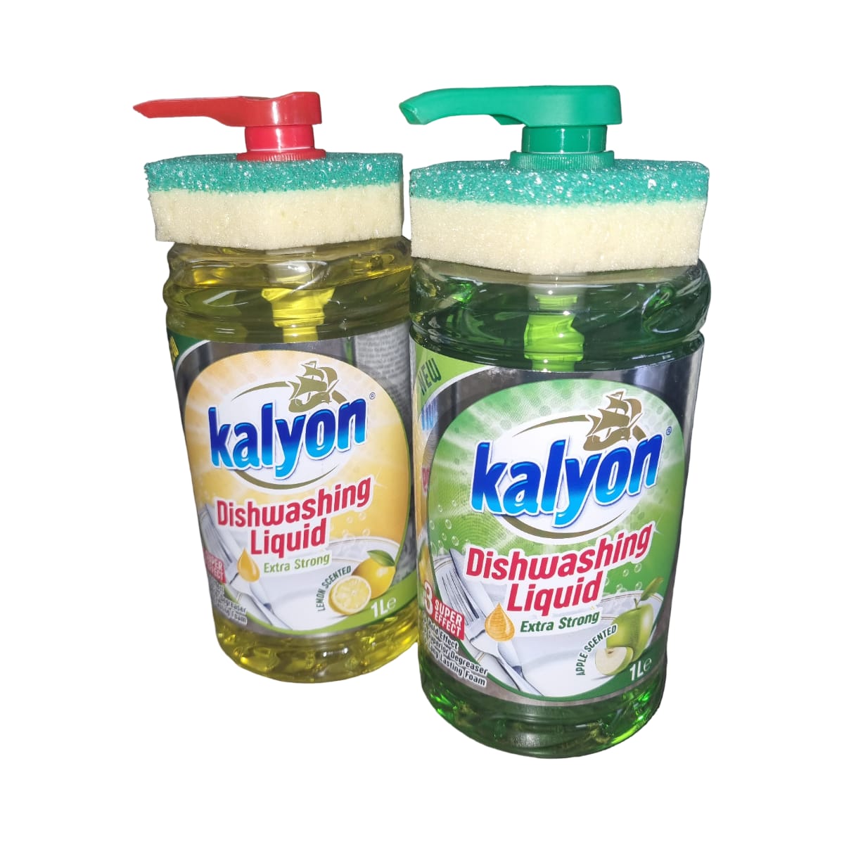 1L Dishwashing Liquid Kalyon With Sponge - Image 2