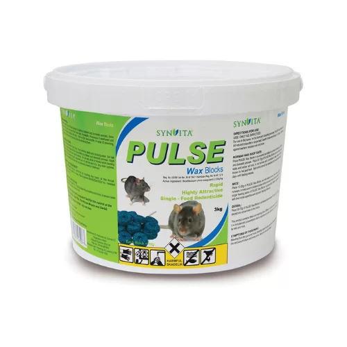Pulse Wax Blocks 3kg (Rats and Mice Pesticide)