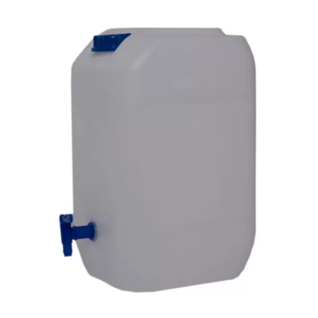 25L Poly Container 1000g With Tap & Lid <br> Bulk 108 Units