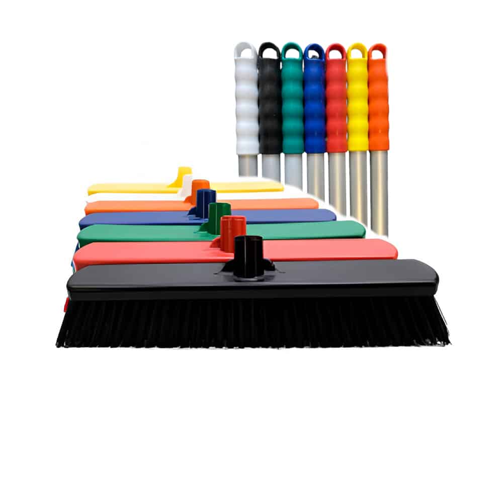 Hygiene Broom Head and Aluminum Handle 450mm - Soft