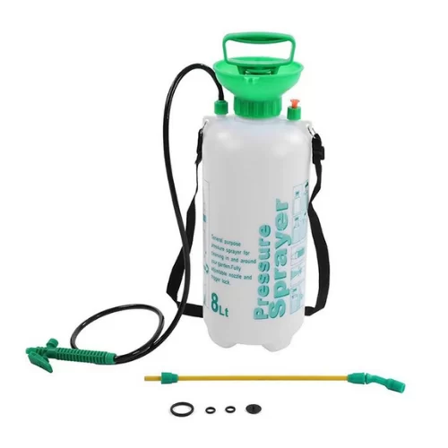 8L Pressure Sprayer for Fertilizing, Weed & Pest Control - Shoulder Straps & Pressure Release Valve