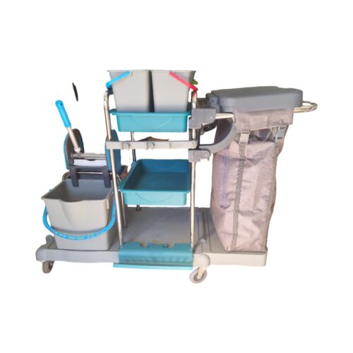 Professional Janitorial Cleaning Trolley with Wringer