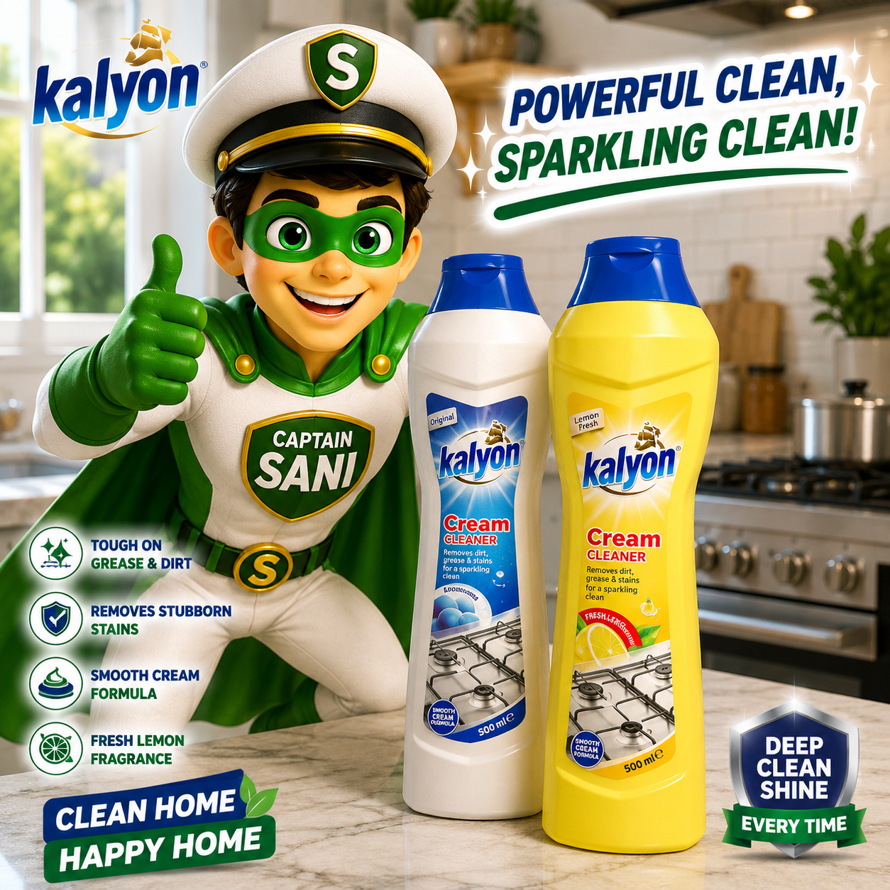 500ml Handy Cream Cleaner Kalyon - 4 Pack - Image 5