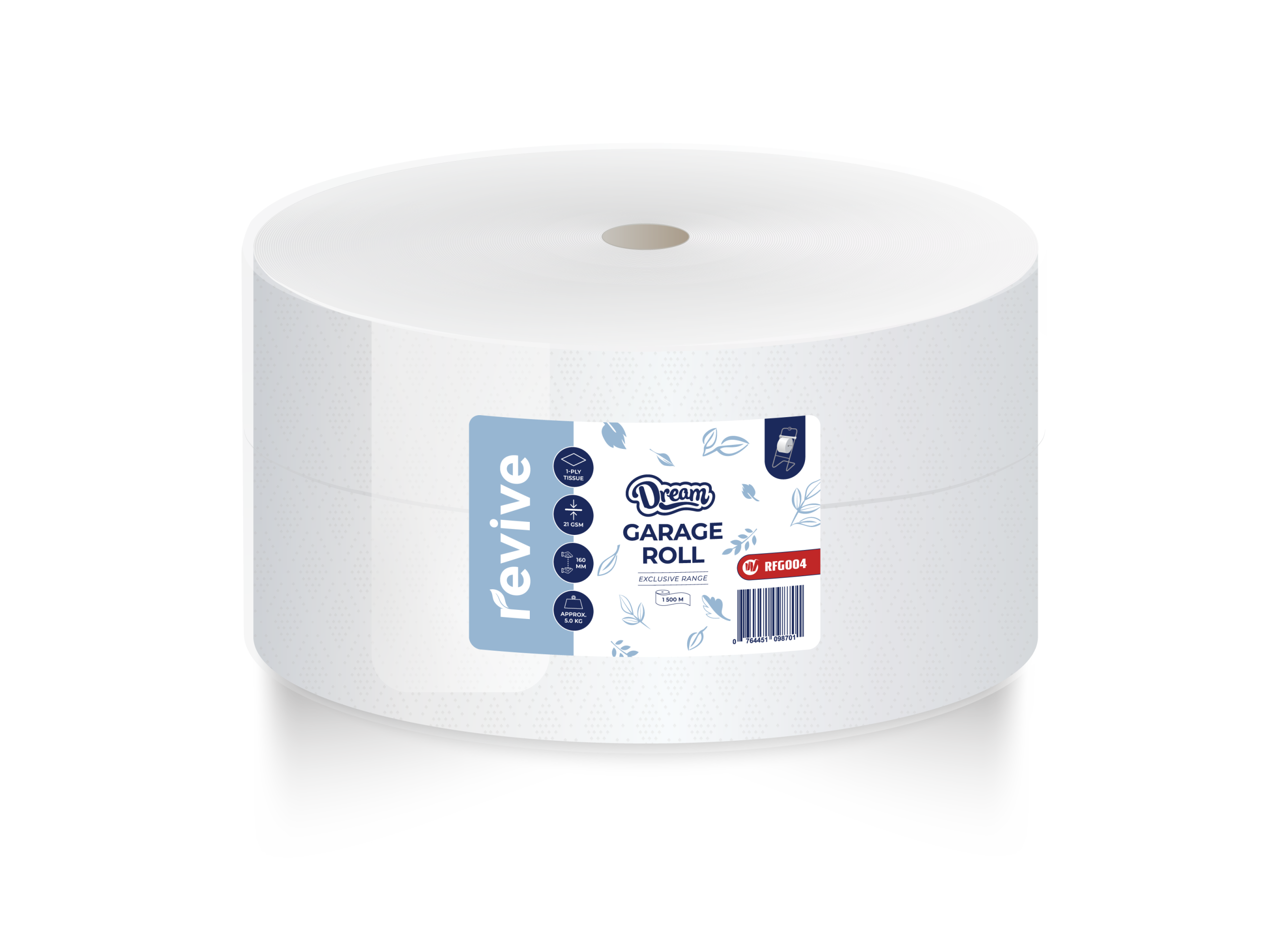 Garage Paper Rolls 21gsm - 160mm x 1500m (Recycled ) 5kg