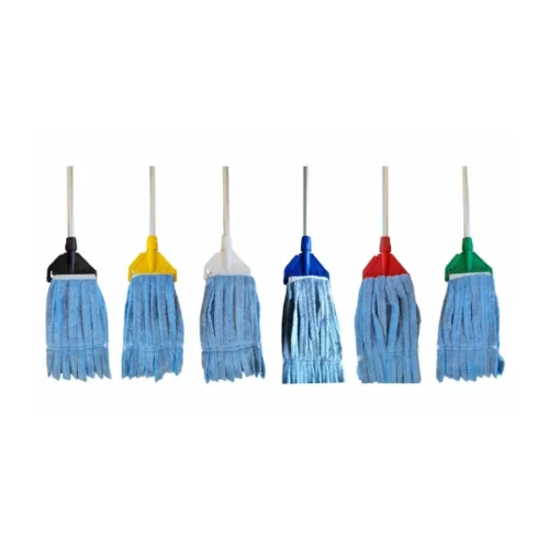 Hygiene Microfibre Mops With Colour Coded Aluminium Handle