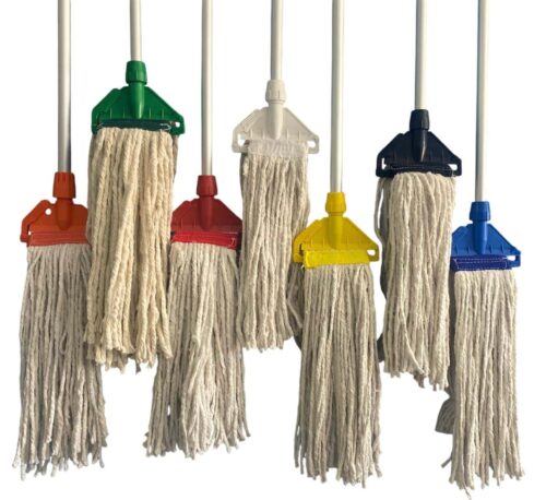 Hygiene Fan Mop with Cotton Head and Aluminum Handle