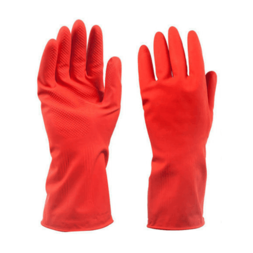 Rubber Household Gloves Red