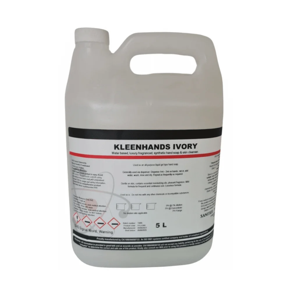 Scented Liquid Hand Soap 5L (KleenHands Ivory)