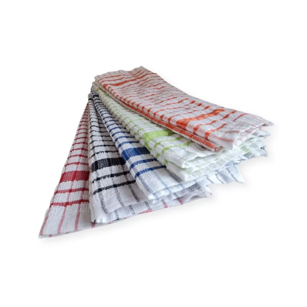 Terry Dish Cloth 10 Pack <br> 100% Cotton - Image 2