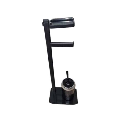 Toilet Brush Set Freestanding (Black)