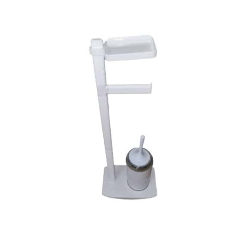 Toilet Brush Set Freestanding (White)