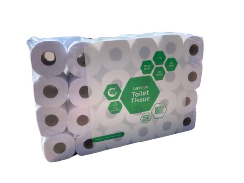 Superior Mixed Grade Toilet Paper 1 Ply - Pack of 48 Rolls