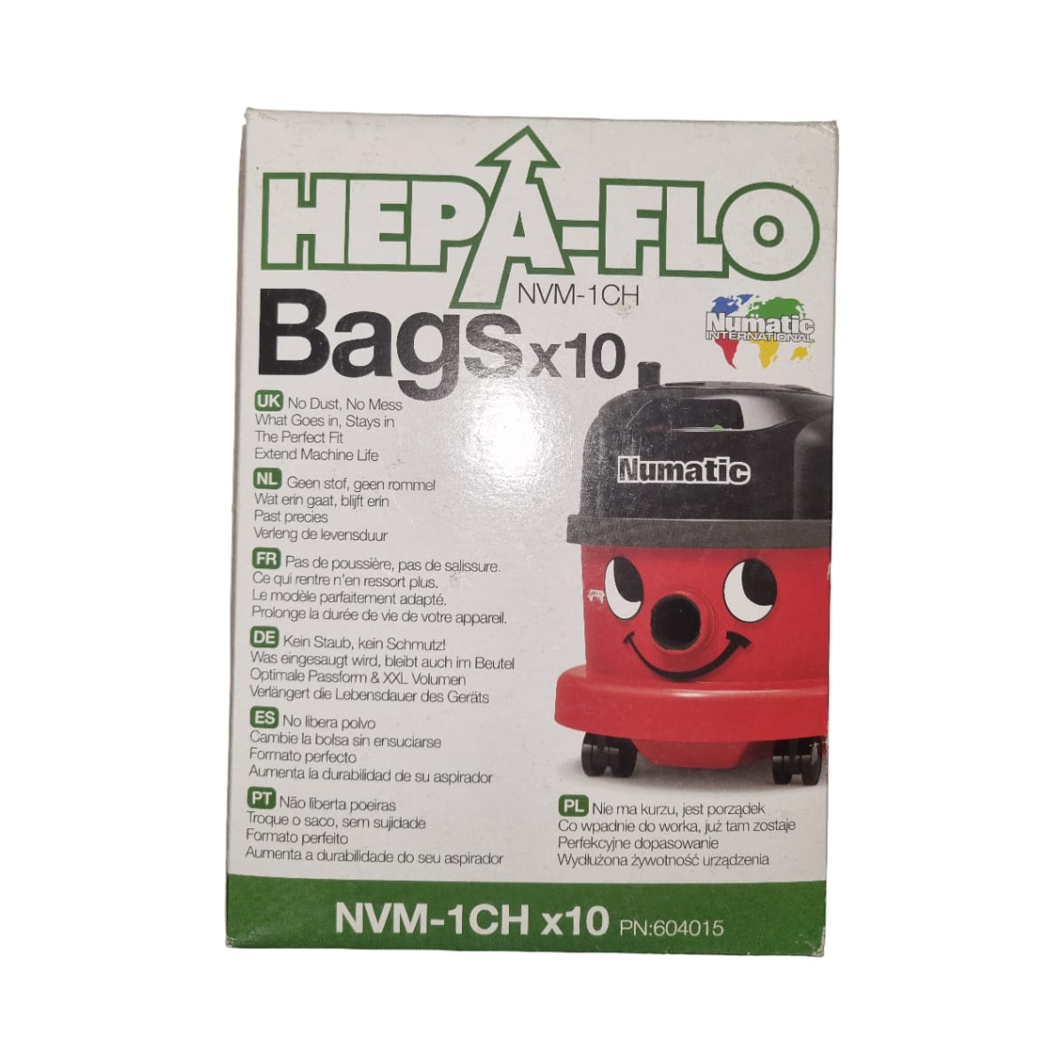 Numatic HepaFlo Vacuum Bags NVM-1CH – 10 Pack - Image 2