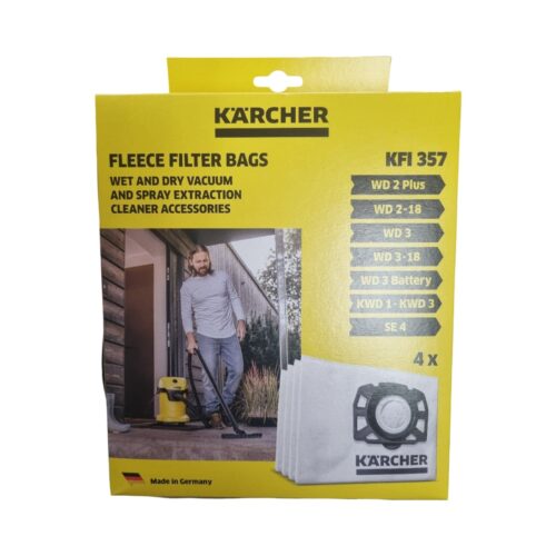 Kärcher KFI 357 Fleece Filter Bags 4 Pack