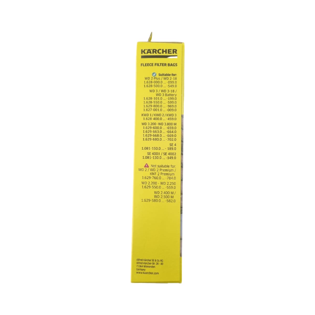 Kärcher KFI 357 Fleece Filter Bags 4 Pack - Image 3