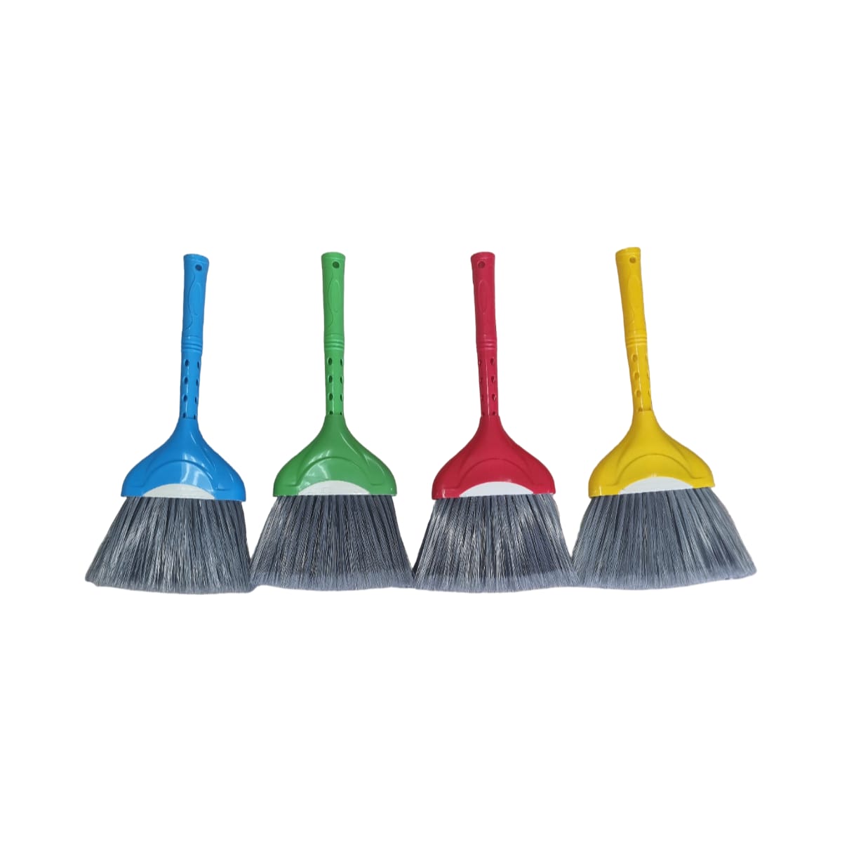 Colour-Coded Handheld Broom – Soft Bristle Cleaning Brush