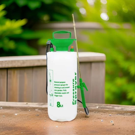 8L Pressure Sprayer for Fertilizing, Weed & Pest Control - Shoulder Straps & Pressure Release Valve - Image 2