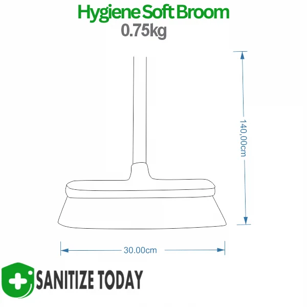 Hygiene Soft Broom & Handle Set (Aluminium Handle) - Image 2