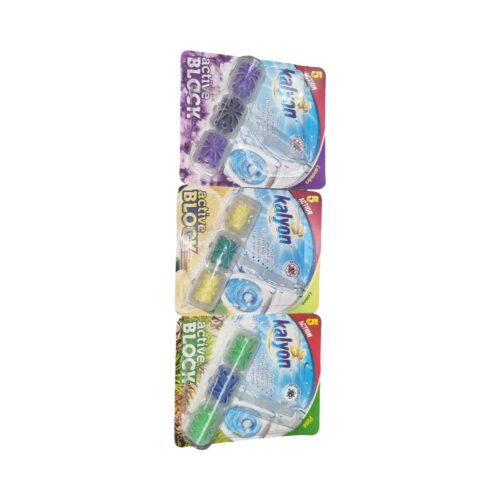 Toilet Rim Block Kalyon Active Toilet Block 57g - 3 Pack